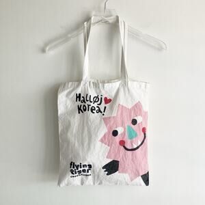 Halloj Korea! Flying Tiger Copenhagen Tote Bag Fabric Reusable Shopping Shopper